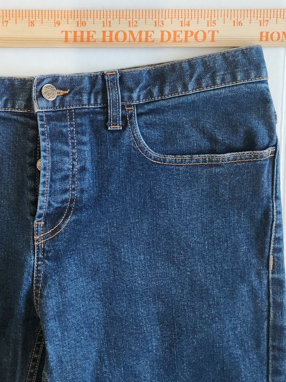 Gucci Denim Blue Jeans Women’s Size 18 US Straight Button Up Made In Italy - Picture 12 of 16
